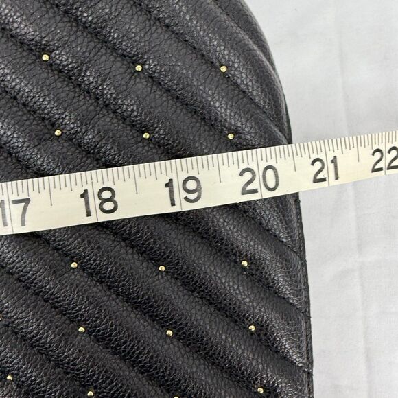 Victorias Secret Tote Gold Studded Bag Black shoulder purse lined - Picture 9 of 15